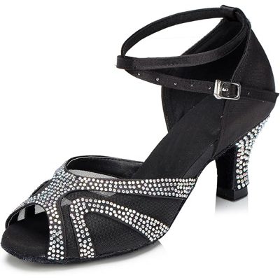 TTdancewear Rhinestone Latin Salsa Dance Shoes