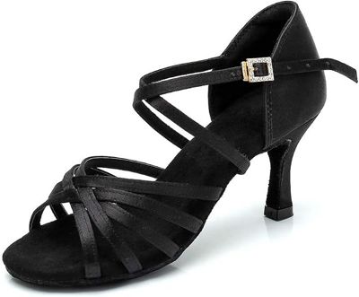 RoseMoli Women's Satin Latin Dance Shoes