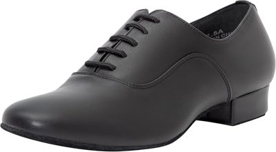 Linodes Men's Latin Dance Shoes, Lace Up, Leather Sole